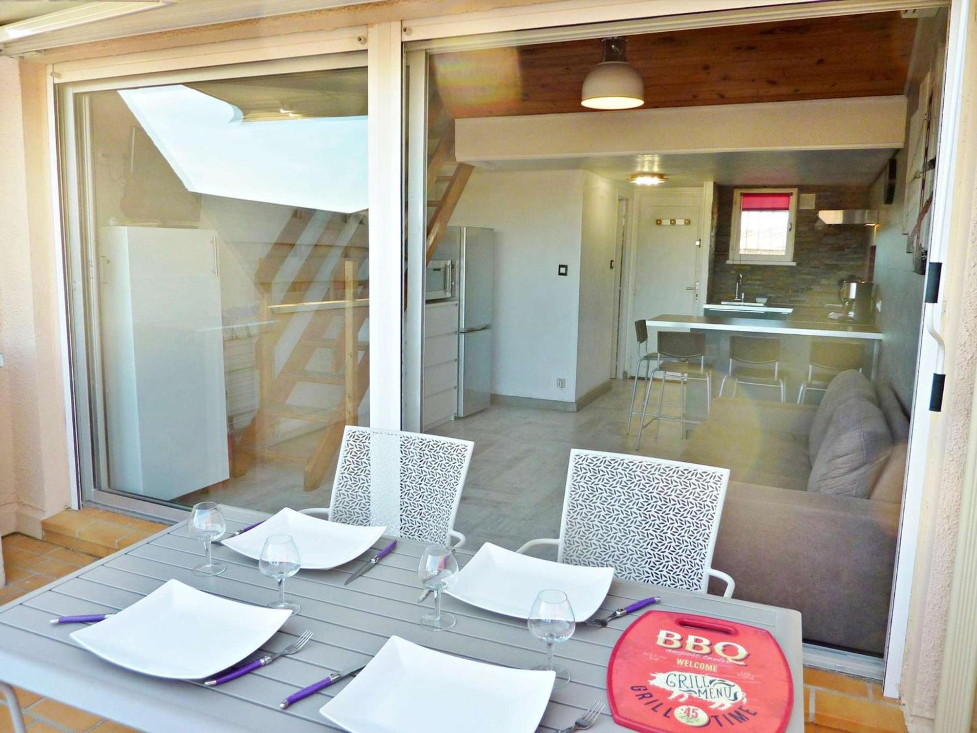 Duplex Renove Avec Clim, Terrasse Et Parking A Marseillan - Fr-1-387-162 Leilighet Eksteriør bilde